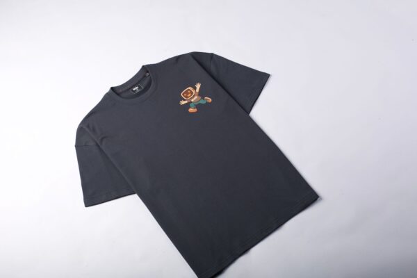 Motion Oversized T-Shirt Charcoal